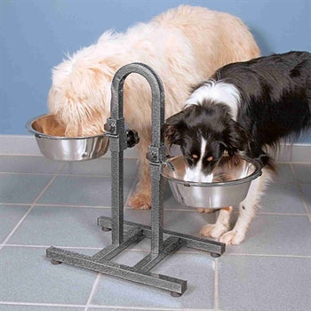 Trixie H-talpas etető állvány egyedileg állítható - 2 x 2,8 l tál Ø 24 cm