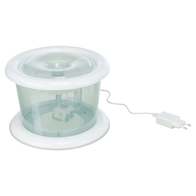 Trixie drinking fountain bubble stream blue white-0