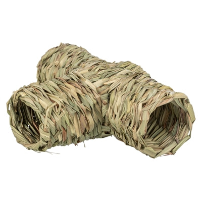 Trixie tunnel with branching hamster grass-0