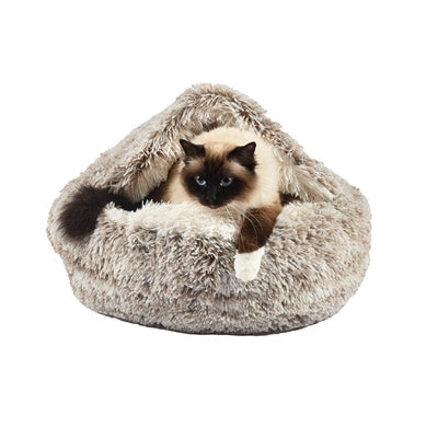 Croci cat basket igloo mottled beige white-0
