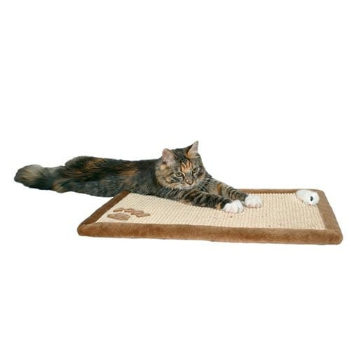 Trixie 102433 Macska karomélesítő szőnyeg plüss szegéllyel 55 × 35 cm - Barna-0