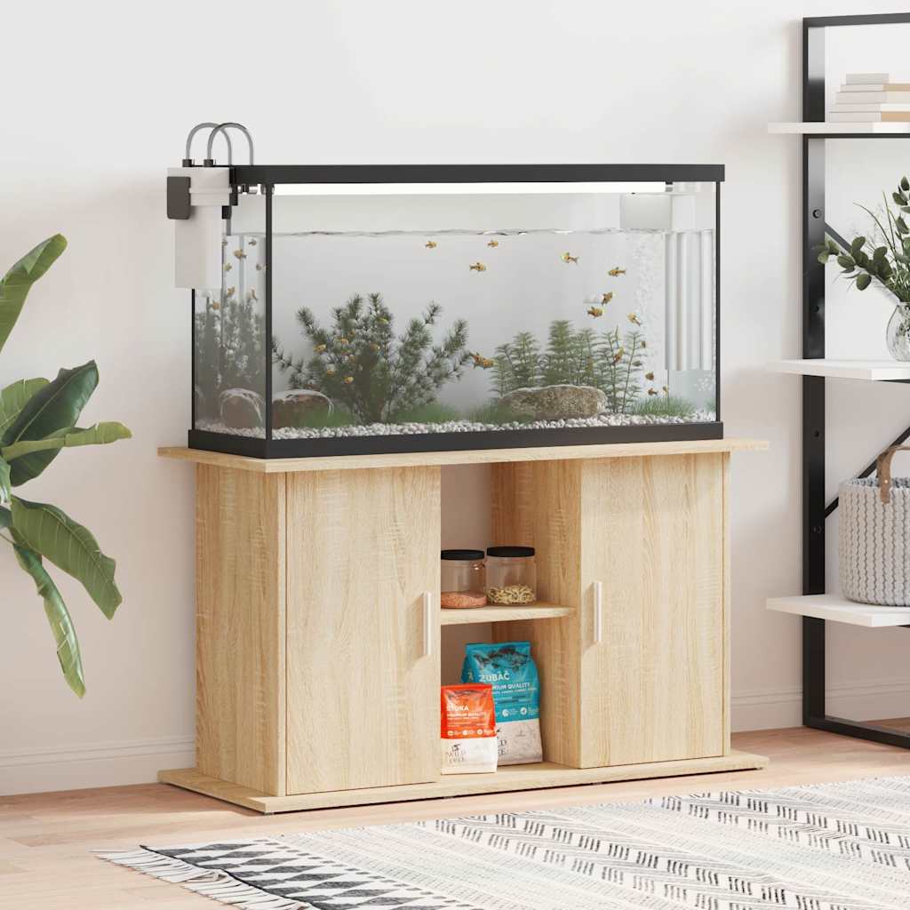 Vidaxl aquarium stand Sonoma oak 101x41x58 cm engineered wood-0