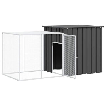 Ketrec 200x91x100 cm Horganyzott Acél Antracit