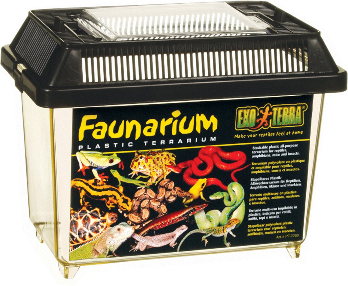 Exo Terra terrarium faunarium mini zwart 18x11x12.5 cm-0
