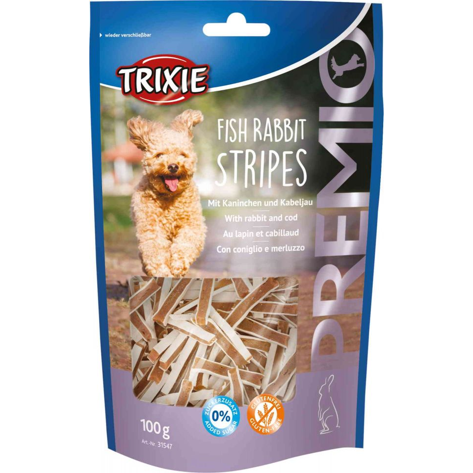 Trixie Jutalomfalat Premio halas-nyúlas csíkok 100gr-0