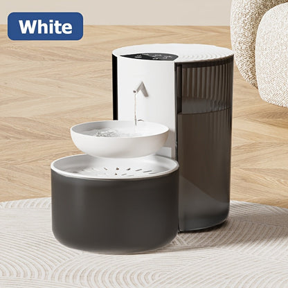 Smart Cat Water Fountain with 3L, USB & Battery