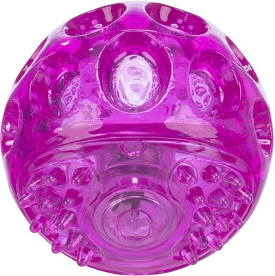 Trixie flashing ball without sound floating TPR pink-0