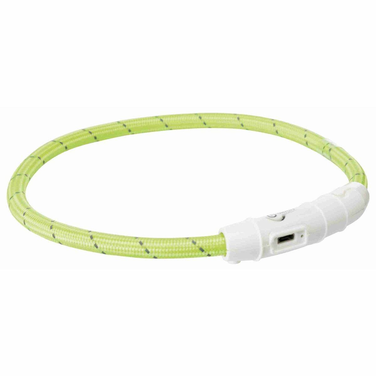 LED Collar for Pets Trixie Flash USB Green