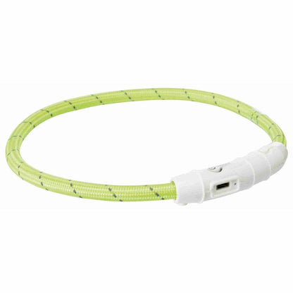 LED Collar for Pets Trixie Flash USB Green