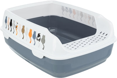 Trixie cat litter box Delio purple white-0