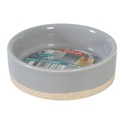 Zolux olaria food bowl ceramic gray-0