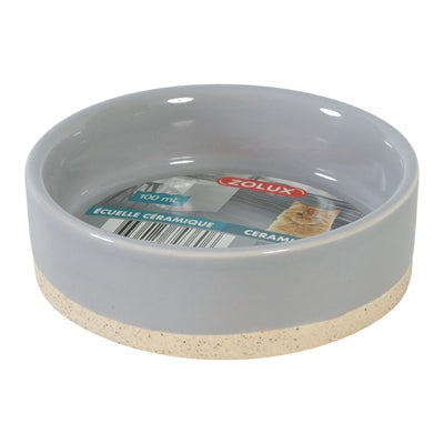 Zolux olaria food bowl ceramic gray-0