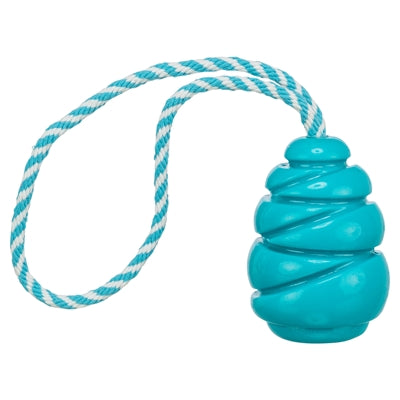 Trixie jumper cone on rope super strong TPR petrol-0