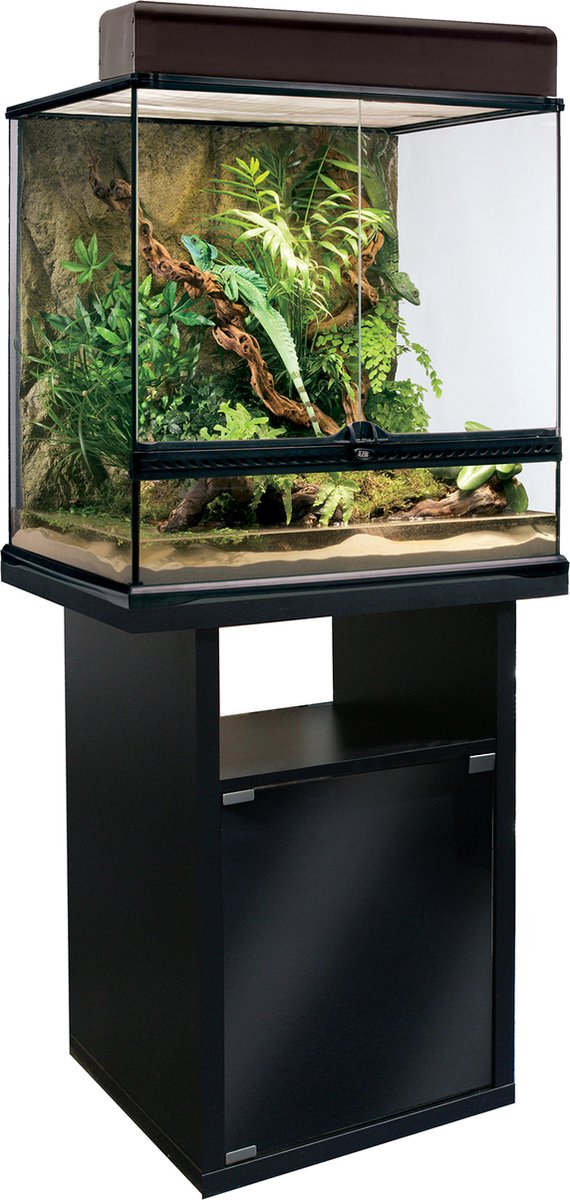 Exo Terra - terrarium - reptielen - ex terrariumkast 60x45x70cm zwart - 1st-0
