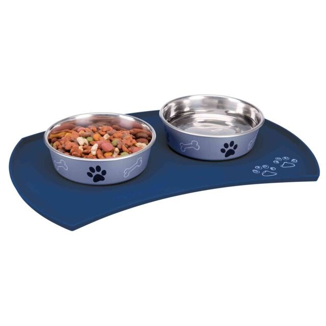 Trixie 24568 Etető és itató alátét - Kék (48 x 27 cm)-0