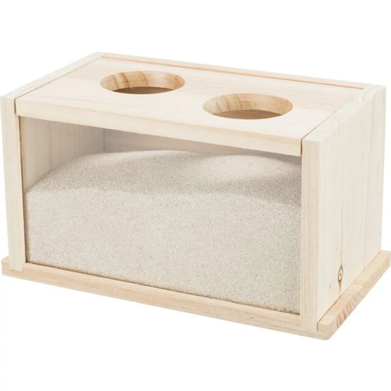 Trixie homokfürdő egereknek és hörcsögöknek fa 20x12x12 cm