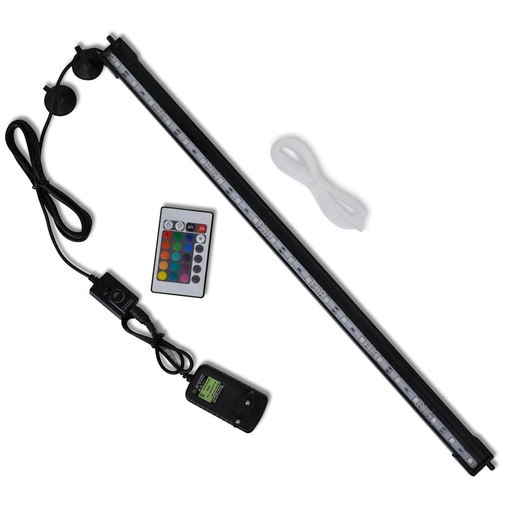 Vidaxl LED aquarium light with bubbles RGB 56.5 cm-0