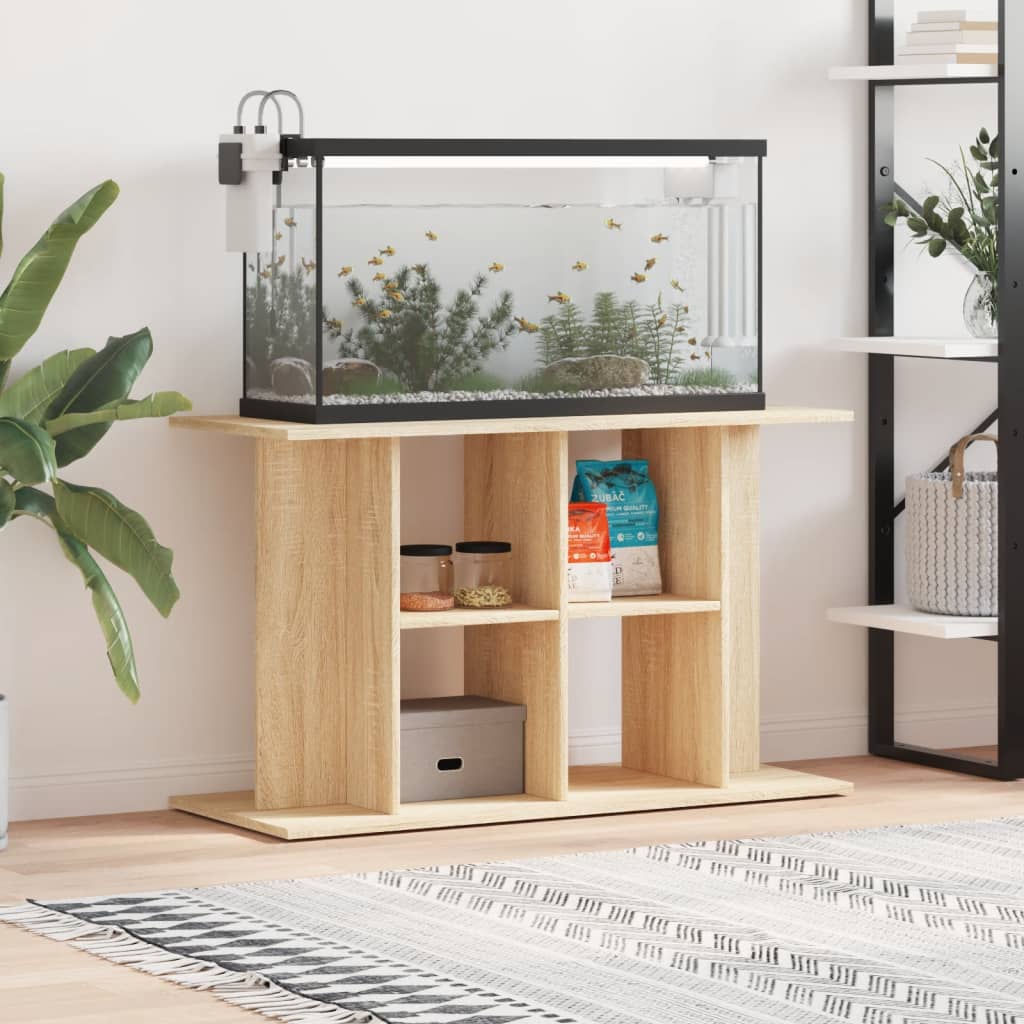 Vidaxl Aquarium Stand Sonoma Oak 100x40x60 cm Engineered Wood-0