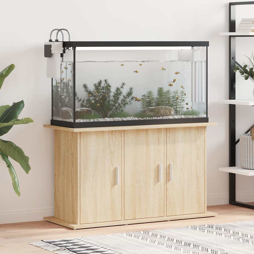 Vidaxl aquarium stand 101x41x58 cm processed wood sonoma oak color-0