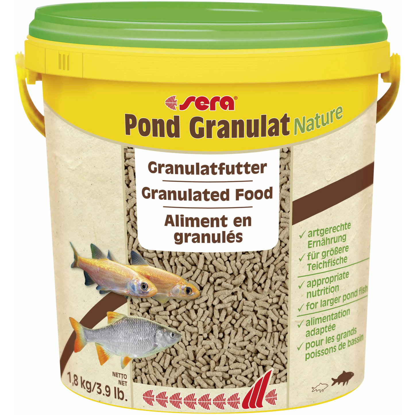 SERA 106687 Pond Granulat - Kerti tó haleledel 10L (1,8kg)-0