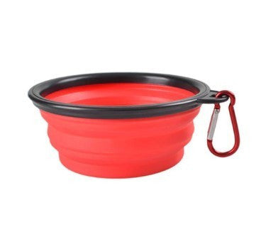 Latex hordozható etető és itató tál kutyáknak (350ML)-5