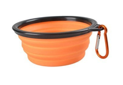 Latex hordozható etető és itató tál kutyáknak (350ML)-0