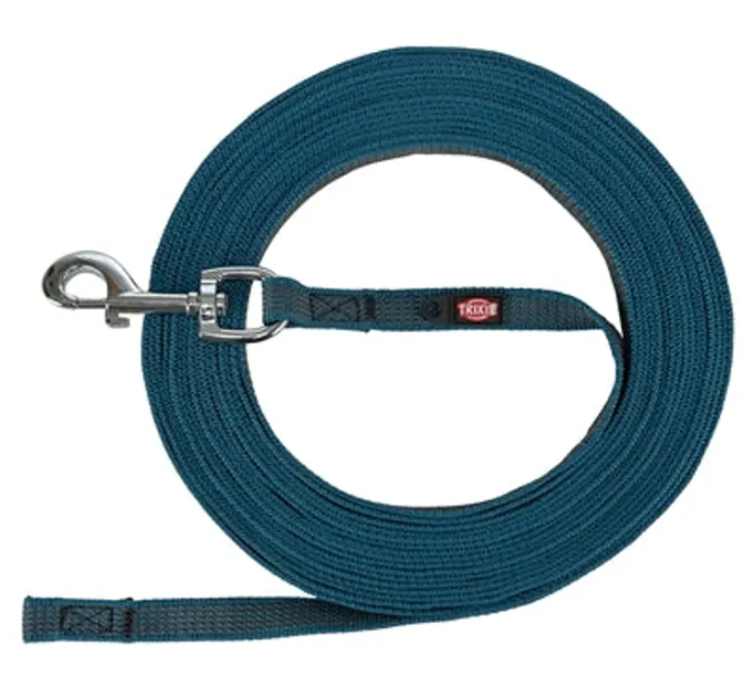 Trixie póráz gumi csúszásgátlóval petrol blue – L/XL 10 m