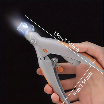 LED-es háziállat körömvágó nagyítóval-2