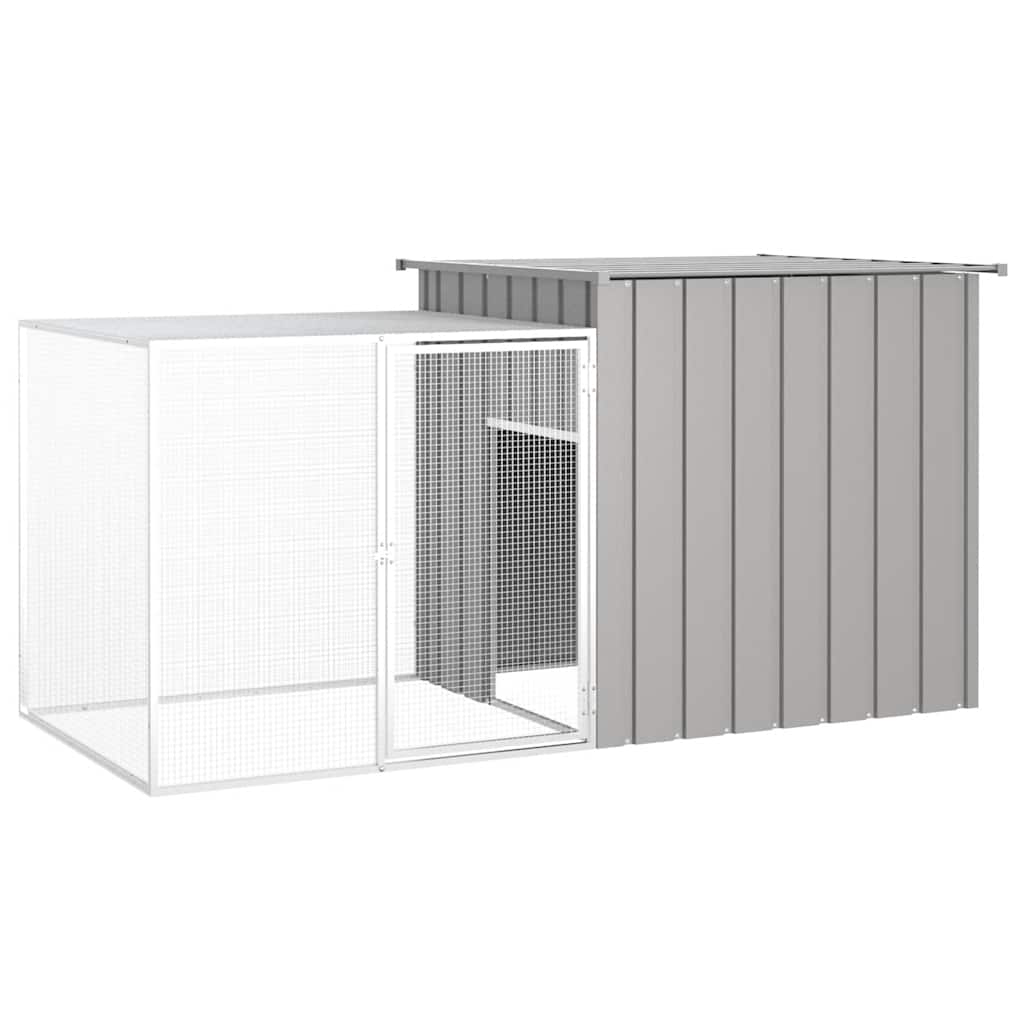 Ketrec 200x91x100 cm Horganyzott Acél Szürke