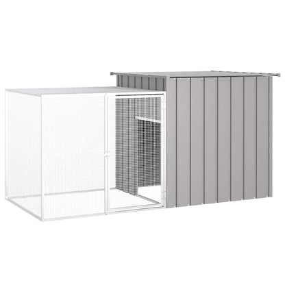 Ketrec 200x91x100 cm Horganyzott Acél Szürke