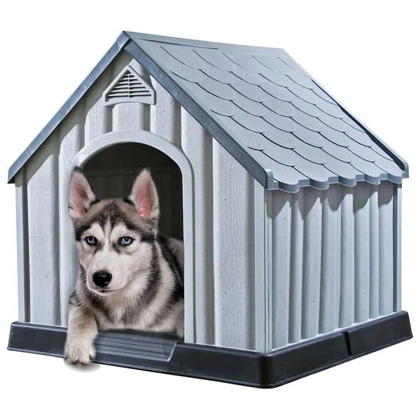 Kutya kennel 92x87x91 cm műanyag szürke