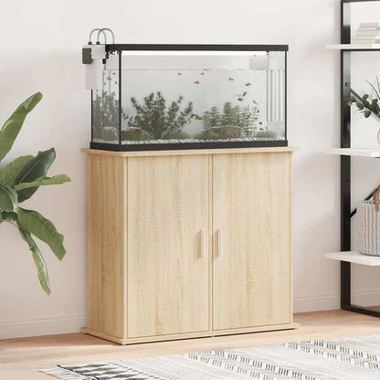 Akvárium alapállvány 81x36x73 cm forgácslap szürke sonoma tölgy