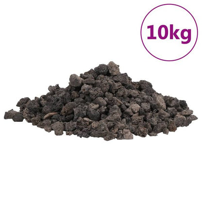 Lávakő 10 kg 1-2 cm Fekete