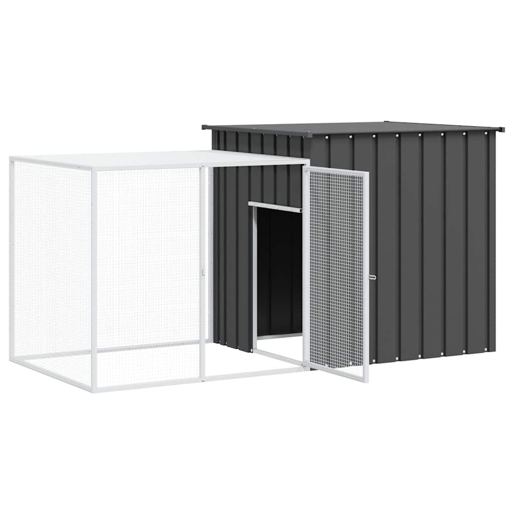 Ketrec 200x91x100 cm Horganyzott Acél Antracit
