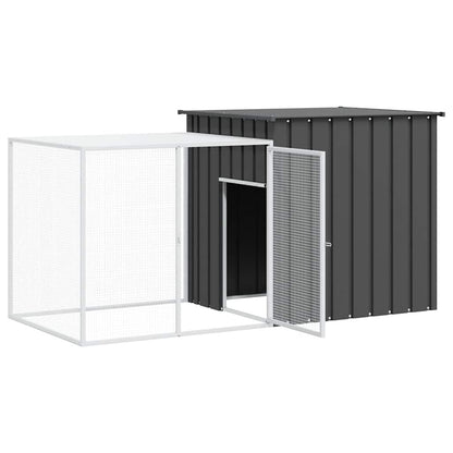 Ketrec 200x91x100 cm Horganyzott Acél Antracit