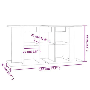 Akvárium alapállvány betonszürke 120x40x60 cm forgácslap