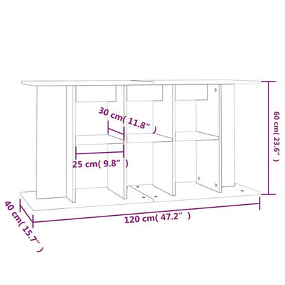 Akvárium alapállvány betonszürke 120x40x60 cm forgácslap